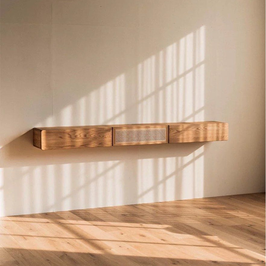 RADO Rustic Oak Floating TV Console