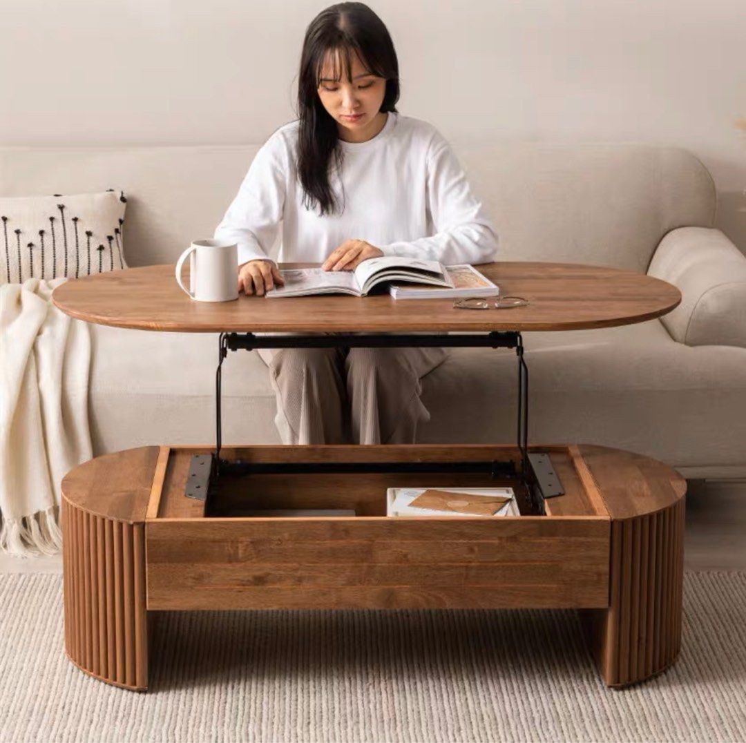 GAINZA Extendable Walnut Coffee Table