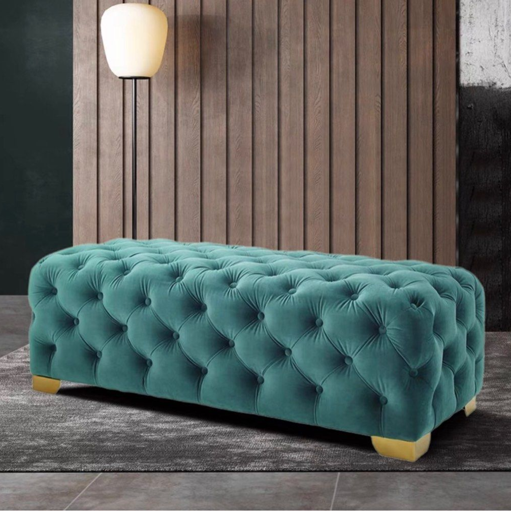 BRONTE Modern Velvet Tufted Bench
