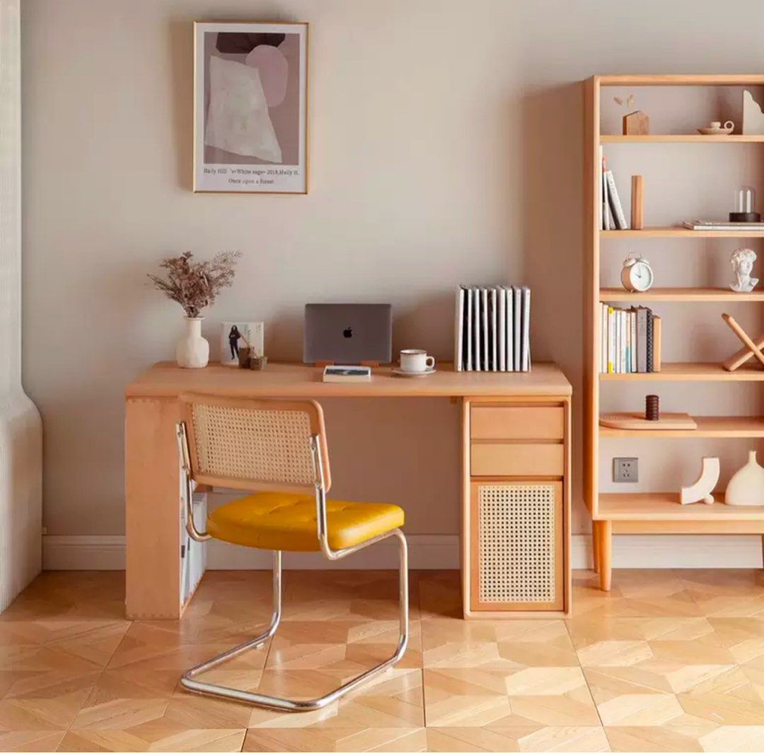 CICCI Scandinavian Solid Wood Study Table