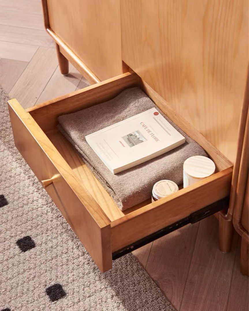 CURTIS Japandi Solid Wood Wardrobe