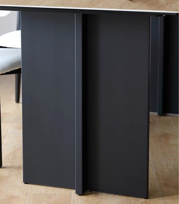 TAVIA Travertine Dining Table