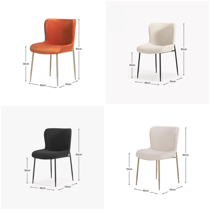 BRIEL Modern Fabric Dining Chair