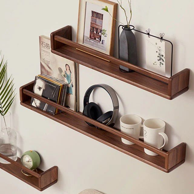 CLEITON Solid Wood Wall Shelves