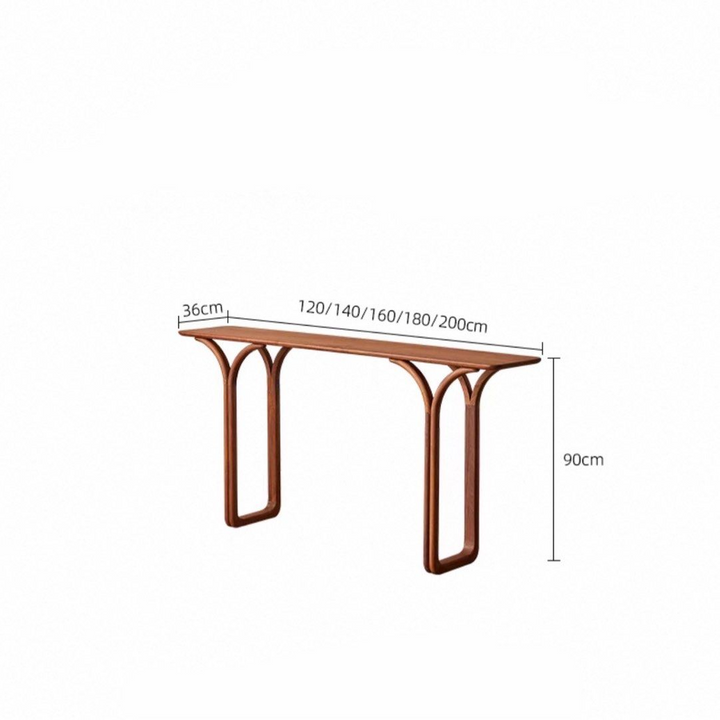 COSTIEL Modern Solid Wood Console Table