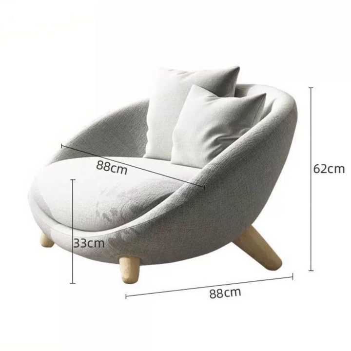 SUTTON Modern Fabric Lounge Chair