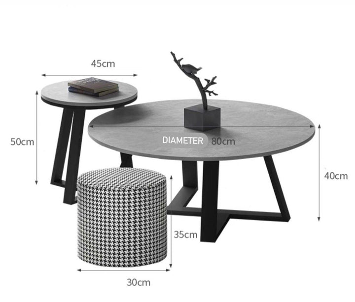 ALCANTARA Modern Slate Coffee Table