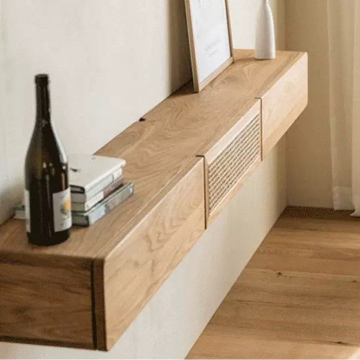 RADO Rustic Oak Floating TV Console