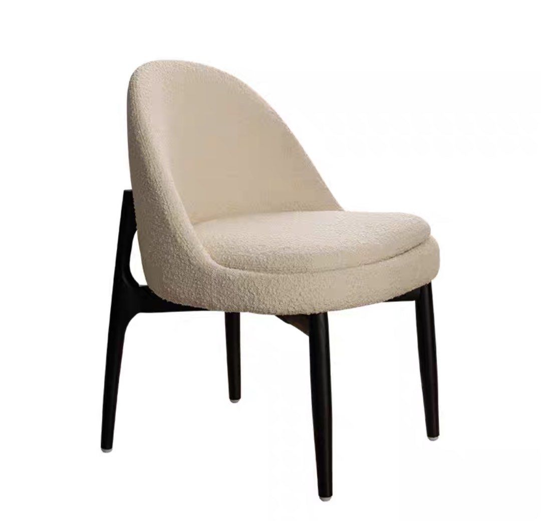 SKYDON Modern Boucle Dining Chair