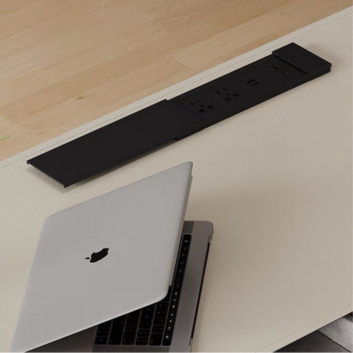 DALIA Modern Saddle Leather Study Desk