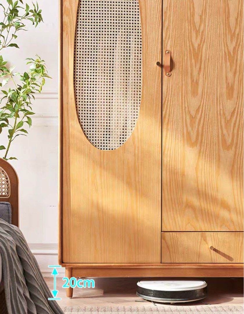 CURTIS Japandi Solid Wood Wardrobe