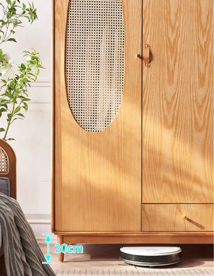 CURTIS Japandi Solid Wood Wardrobe