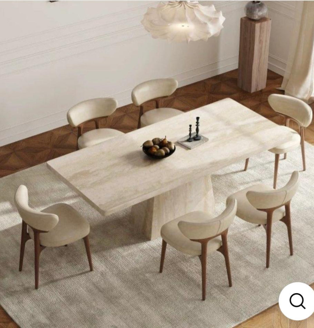 Custom Order Link For Chelsia L240 x W90 + 6 Nappa Leather Chairs With Black Ash Wood Legs