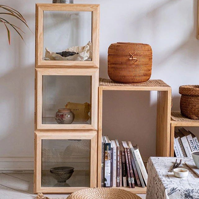 DANBY Solid Wood and Glass Display Cabinet