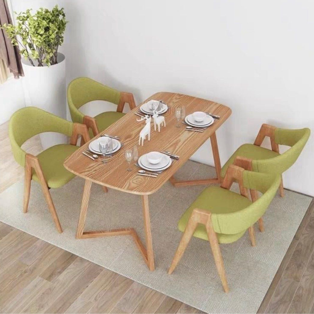 CONNER Rustic Solid Wood Dining Table & Chairs