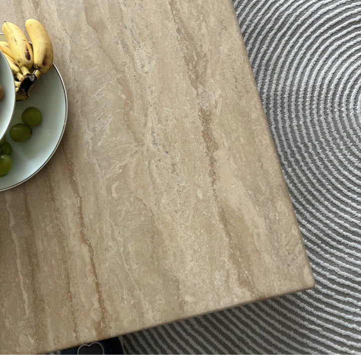 ANELKA Modern Travertine Coffee Table