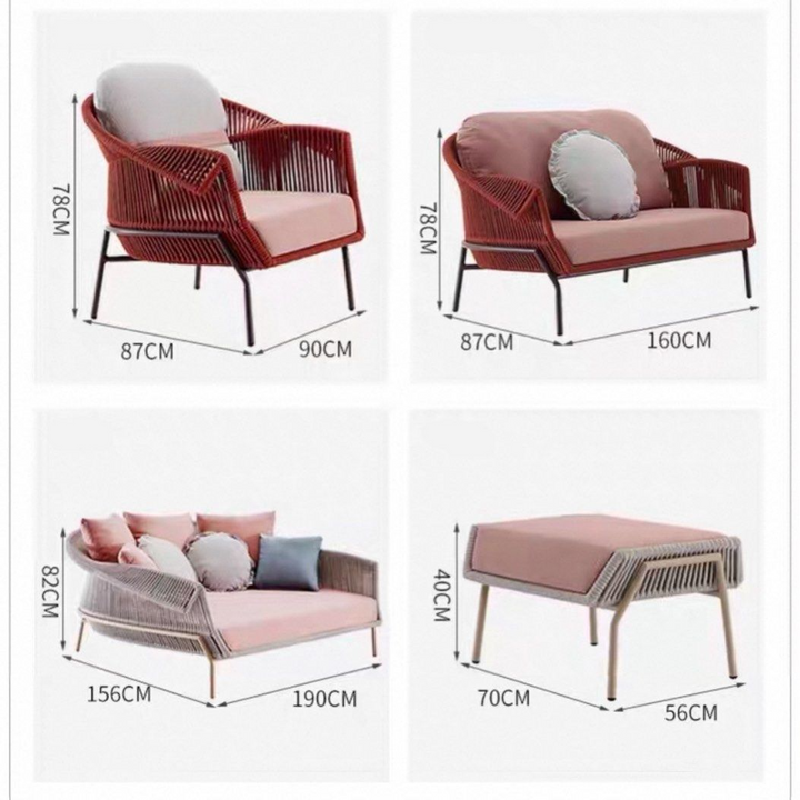 CALEDEV Modern Outdoor Sofa