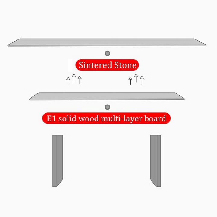 DARNELL Modern Sintered Stone Dining Table