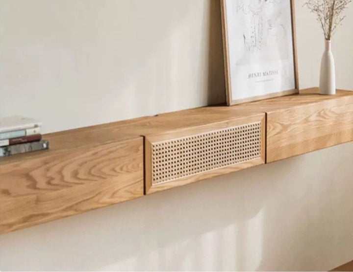 RADO Rustic Oak Floating TV Console