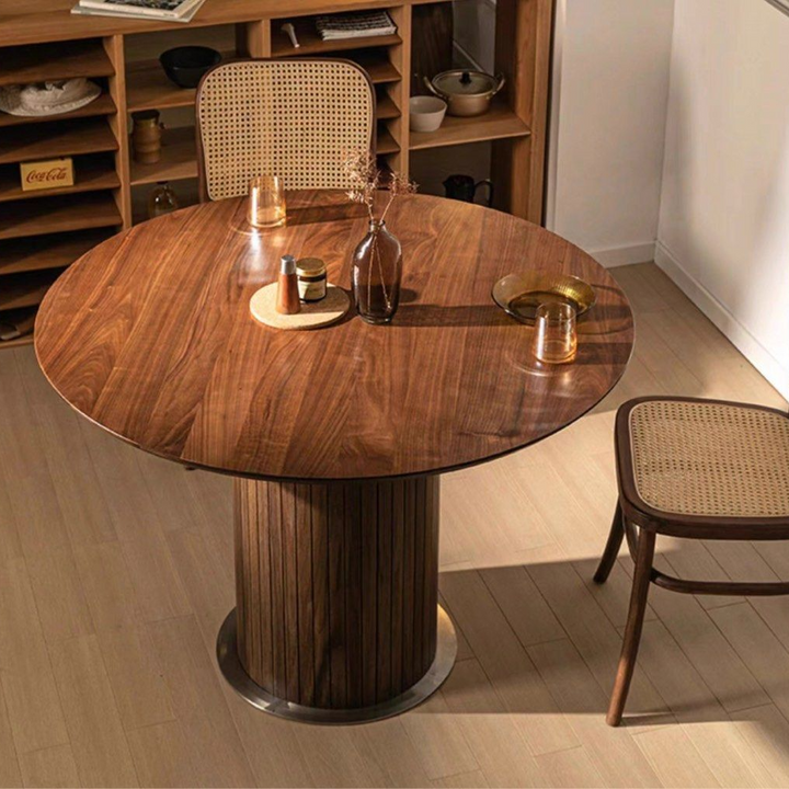 BRIEN Round Wood Dining Table