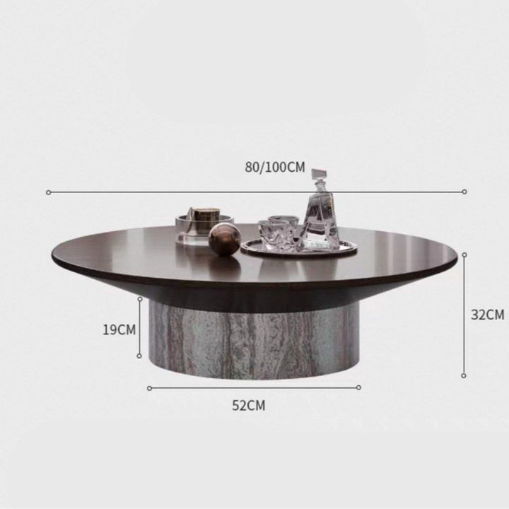 QIYANE Modern Marble Coffee Table