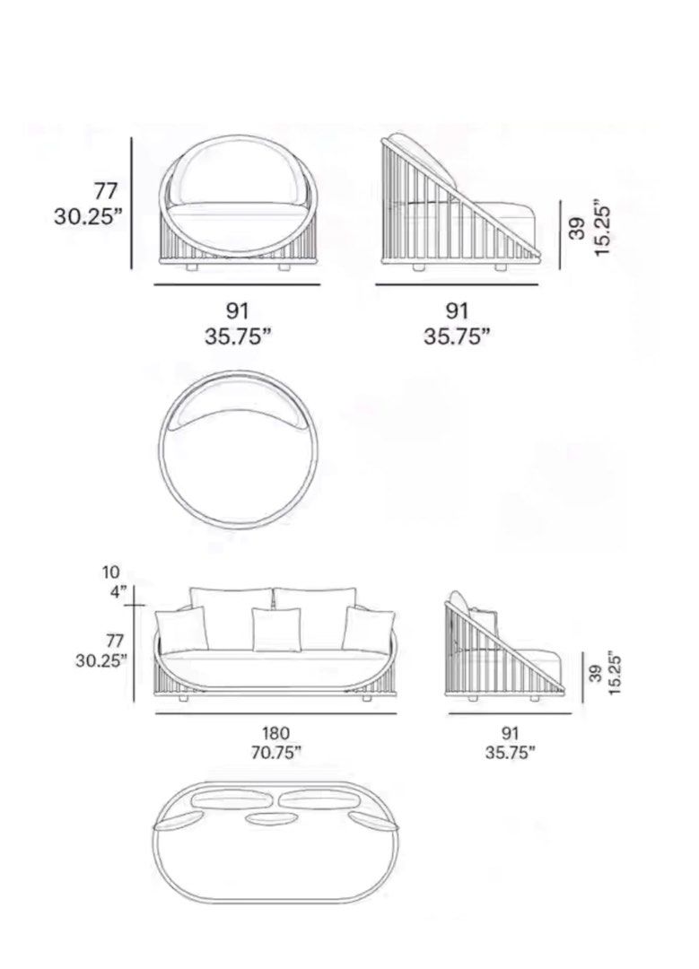 SOROKU Japandi Solid Wood Sofa