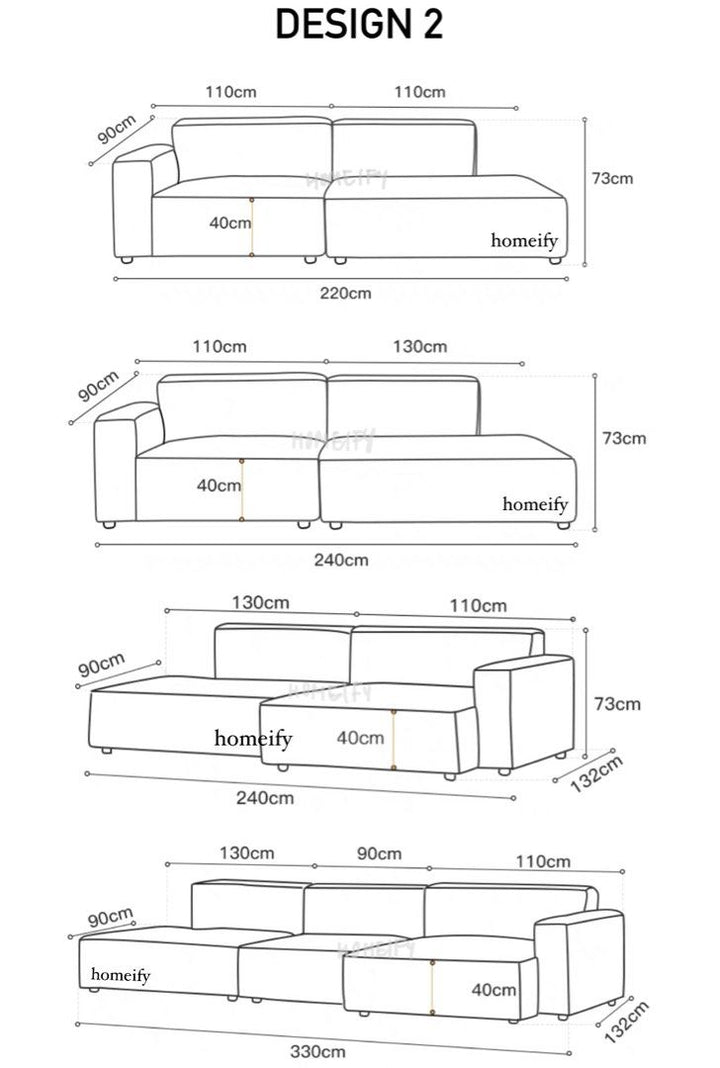 CELVENTO Modern Leather Sofa