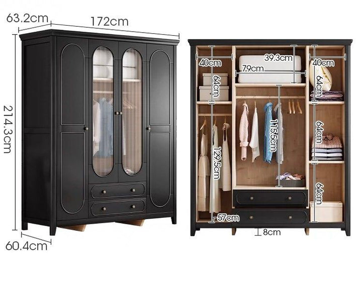 CALPURNIA Vintage Solid Wood Wardrobe