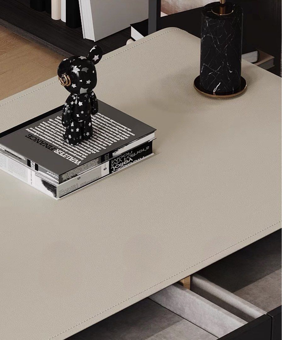 DALIA Modern Saddle Leather Study Desk