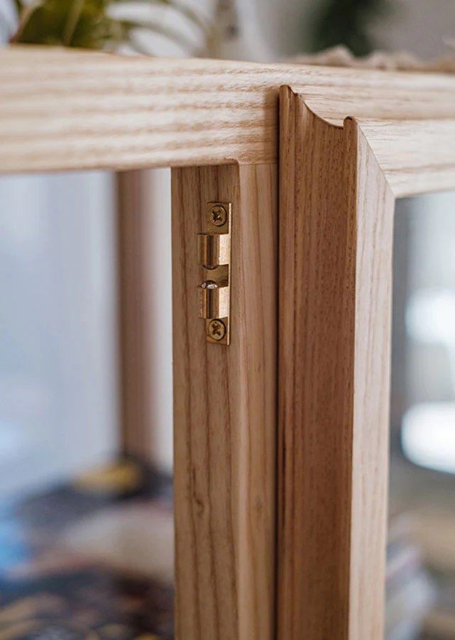 DANBY Solid Wood and Glass Display Cabinet