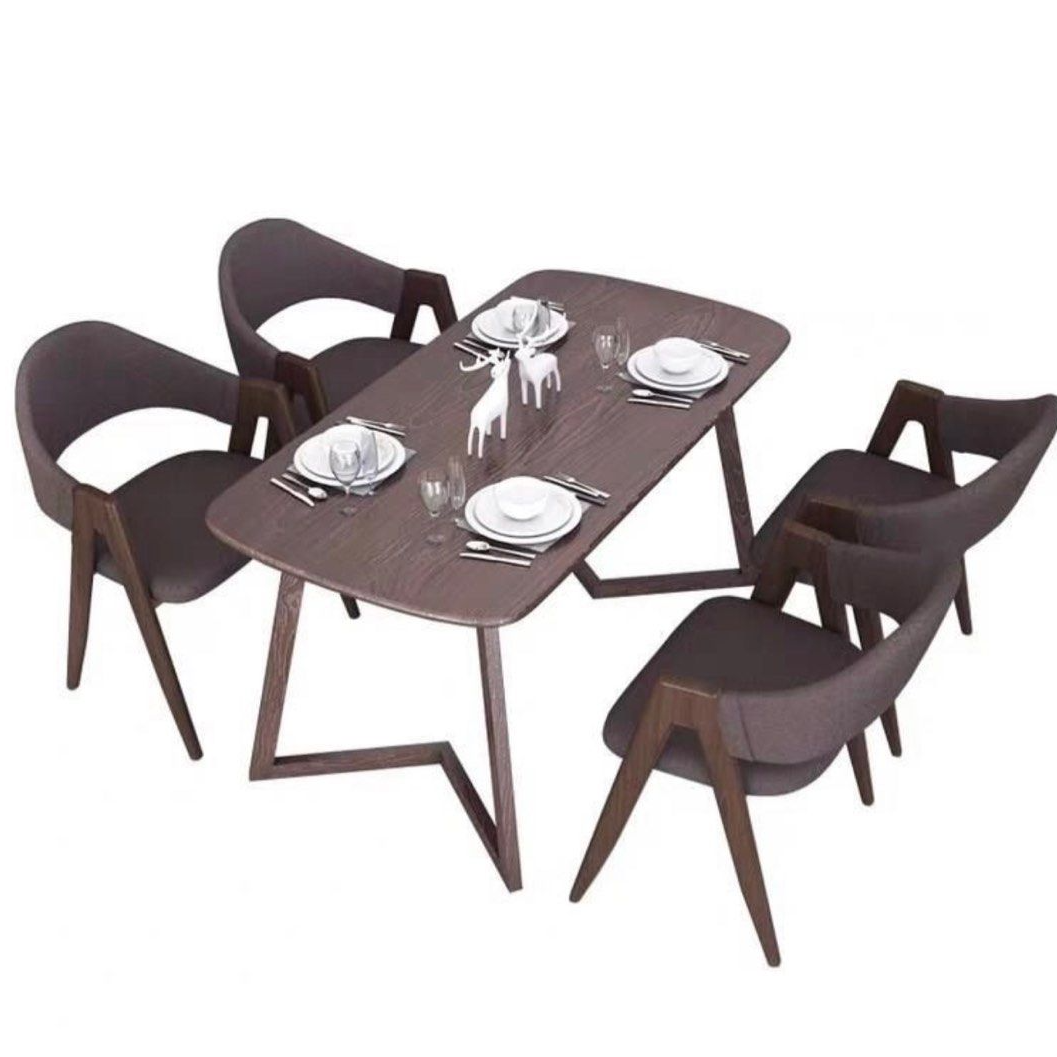 CONNER Rustic Solid Wood Dining Table & Chairs