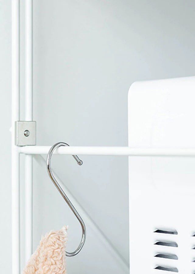 BRYDEN White Metal Frame Rack