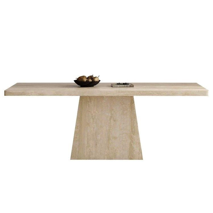 CALVERA Modern Travertine Dining Table