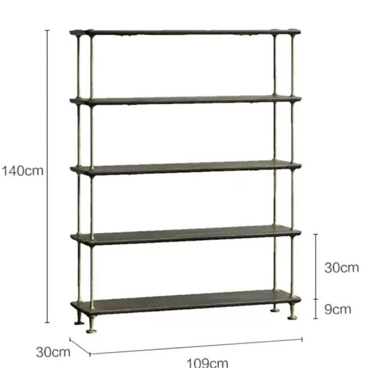 CASION Vintage Solid Wood Display Shelf