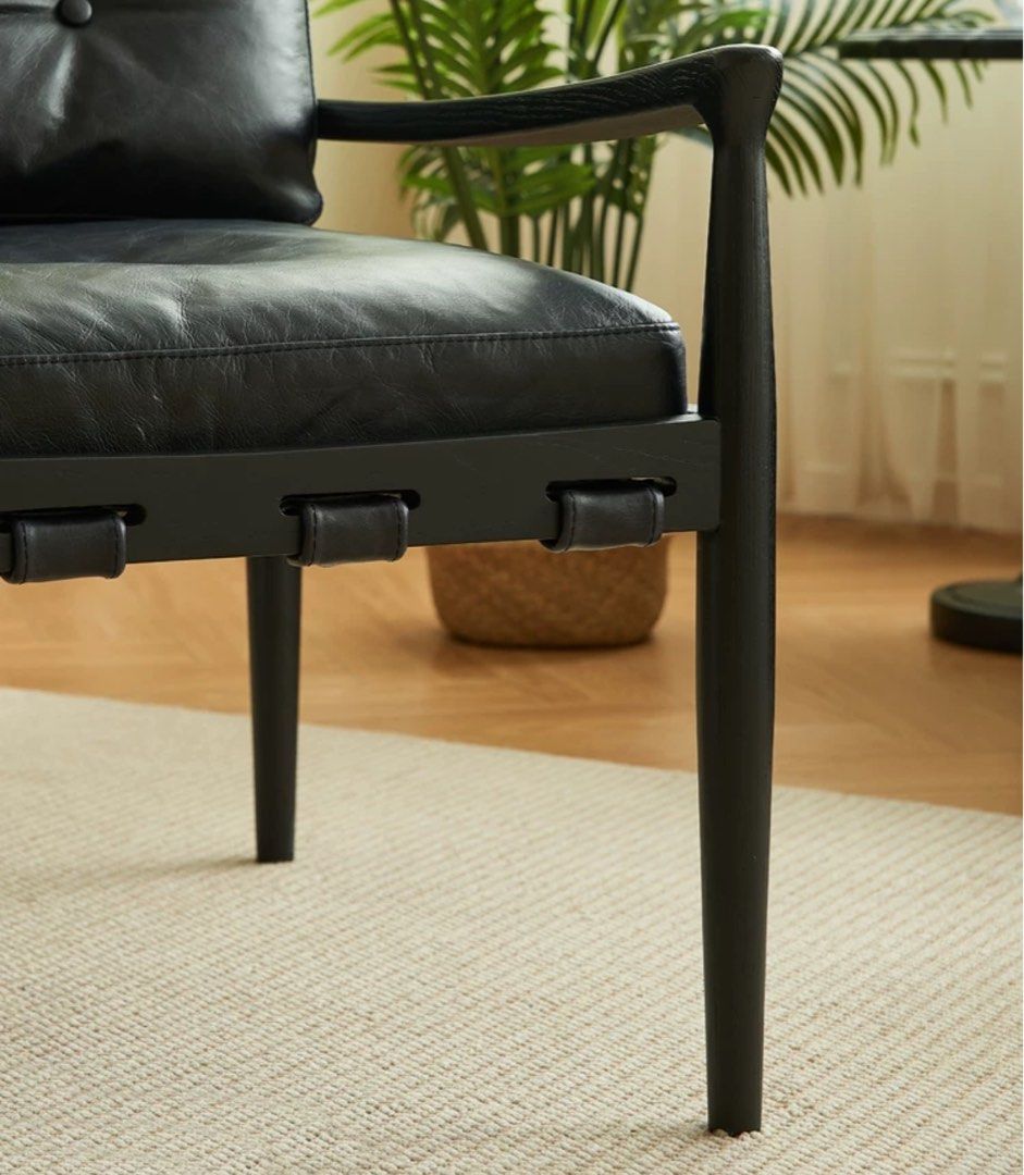 CALLIE Vintage Solid Wood Leisure Chair