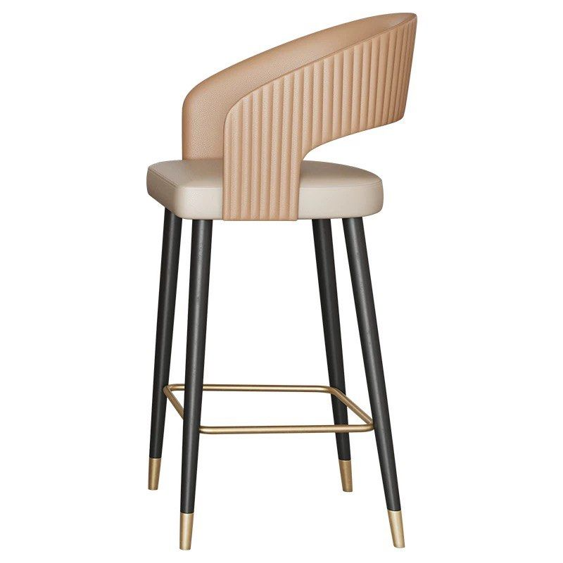 BREG Modern Leather Bar Stool