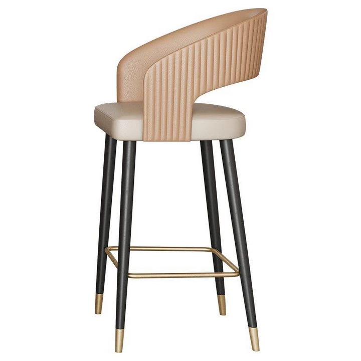 BREG Modern Leather Bar Stool
