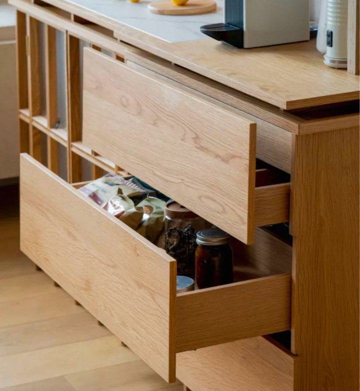 COSRE Modern Solid Wood Kitchen Cabinet