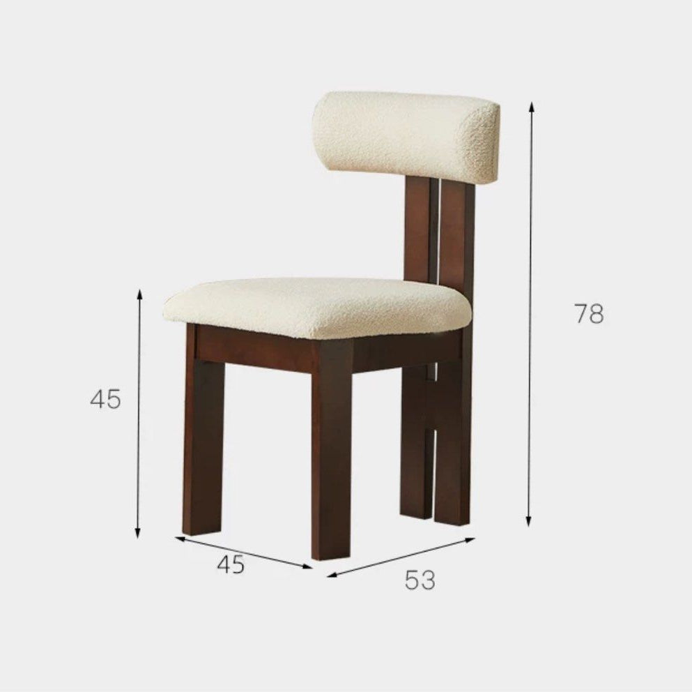 SPACE Modern Boucle Dining Chair
