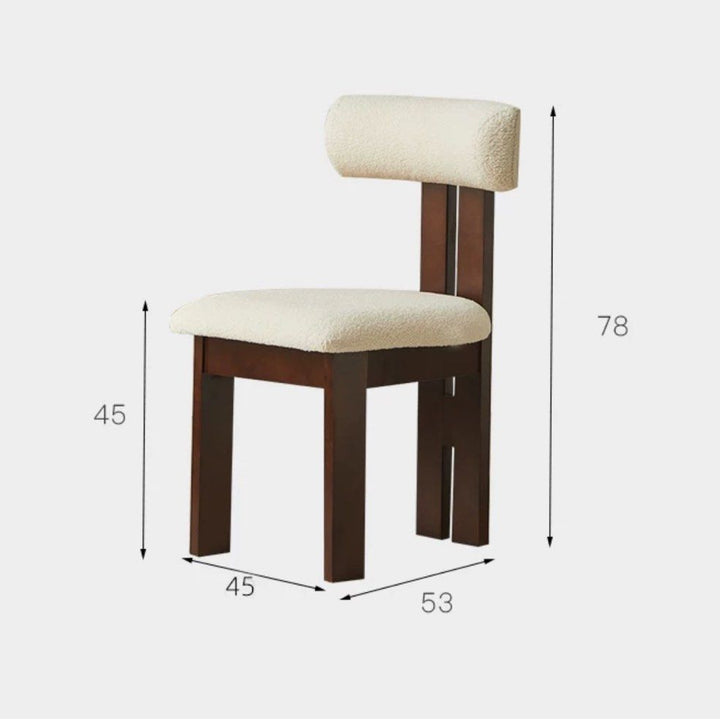 SPACE Modern Boucle Dining Chair