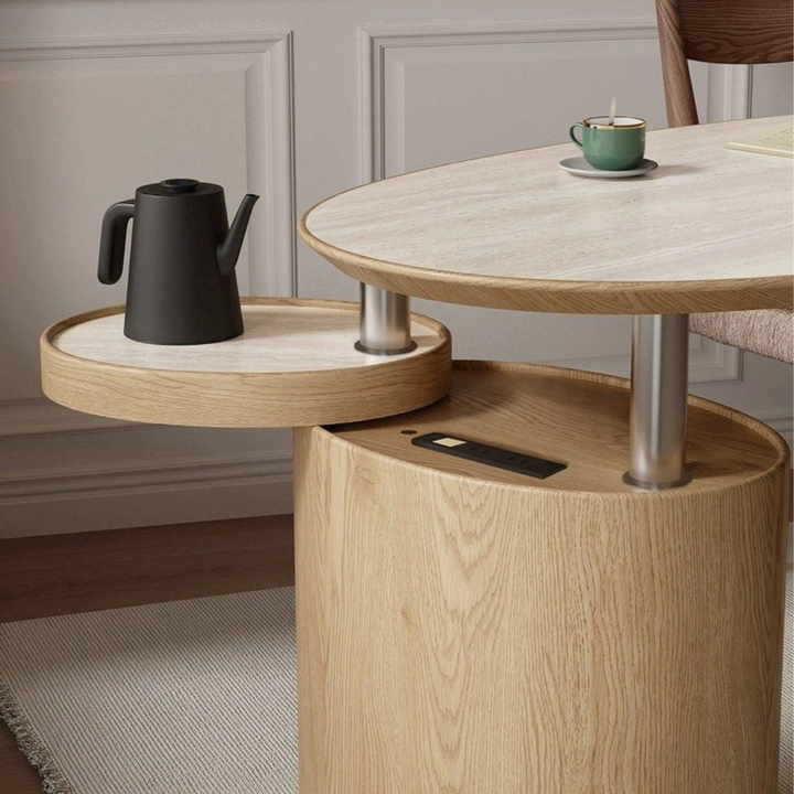 STEION Japandi Sintered Stone Study Table