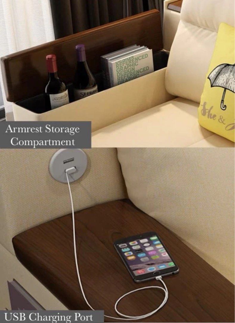 DAFIRA Modern Storage Sofa Bed