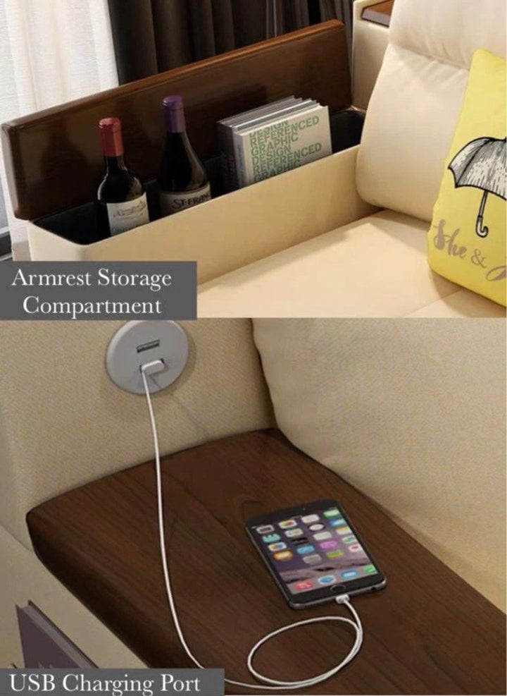 DAFIRA Modern Storage Sofa Bed