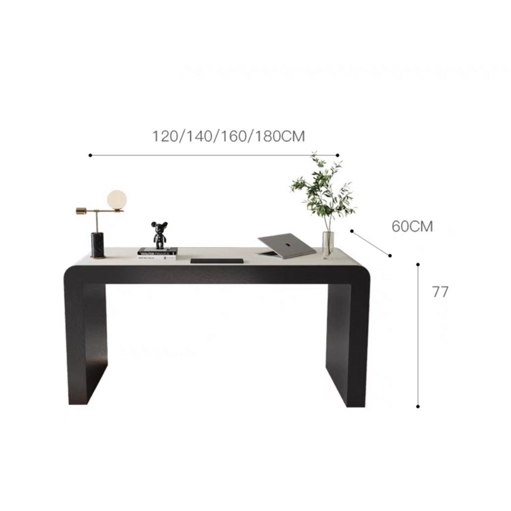 DALIA Modern Saddle Leather Study Desk