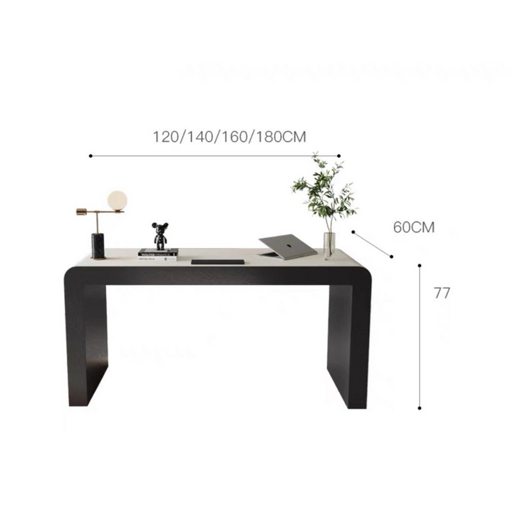 DALIA Modern Saddle Leather Study Desk