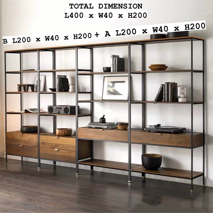 CAIO Industrial Wood Shelf