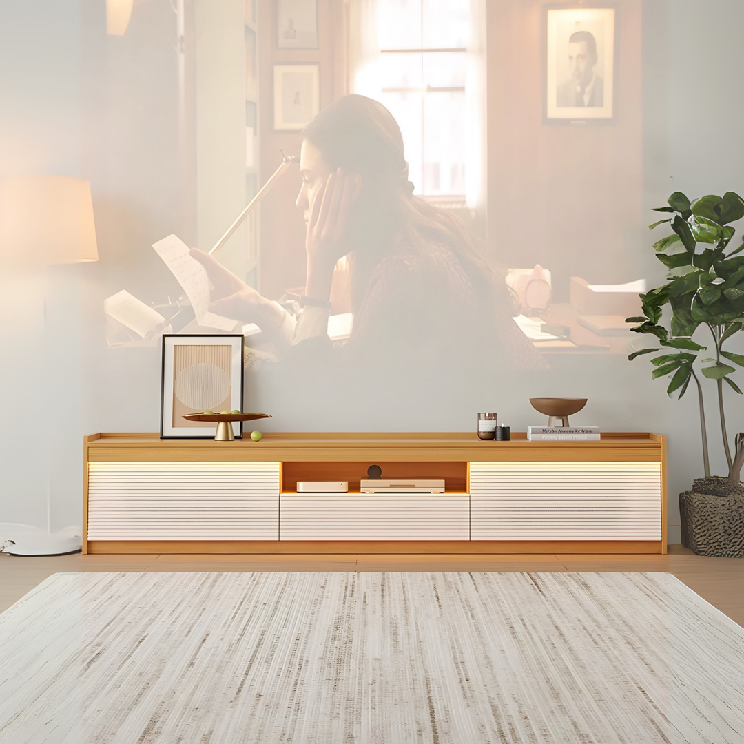 VALO Modern Solid Wood TV Console