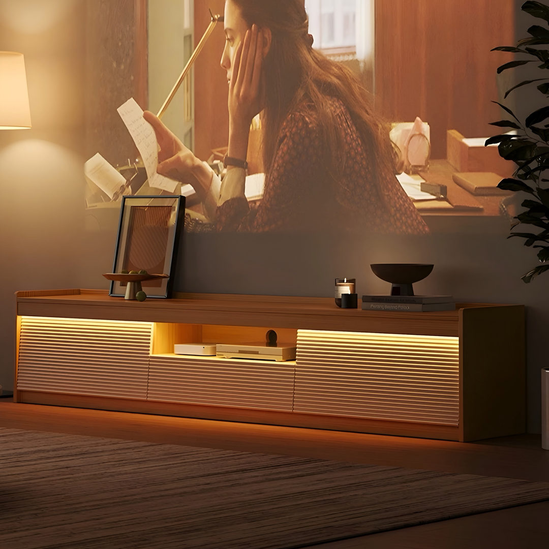 VALO Modern Solid Wood TV Console