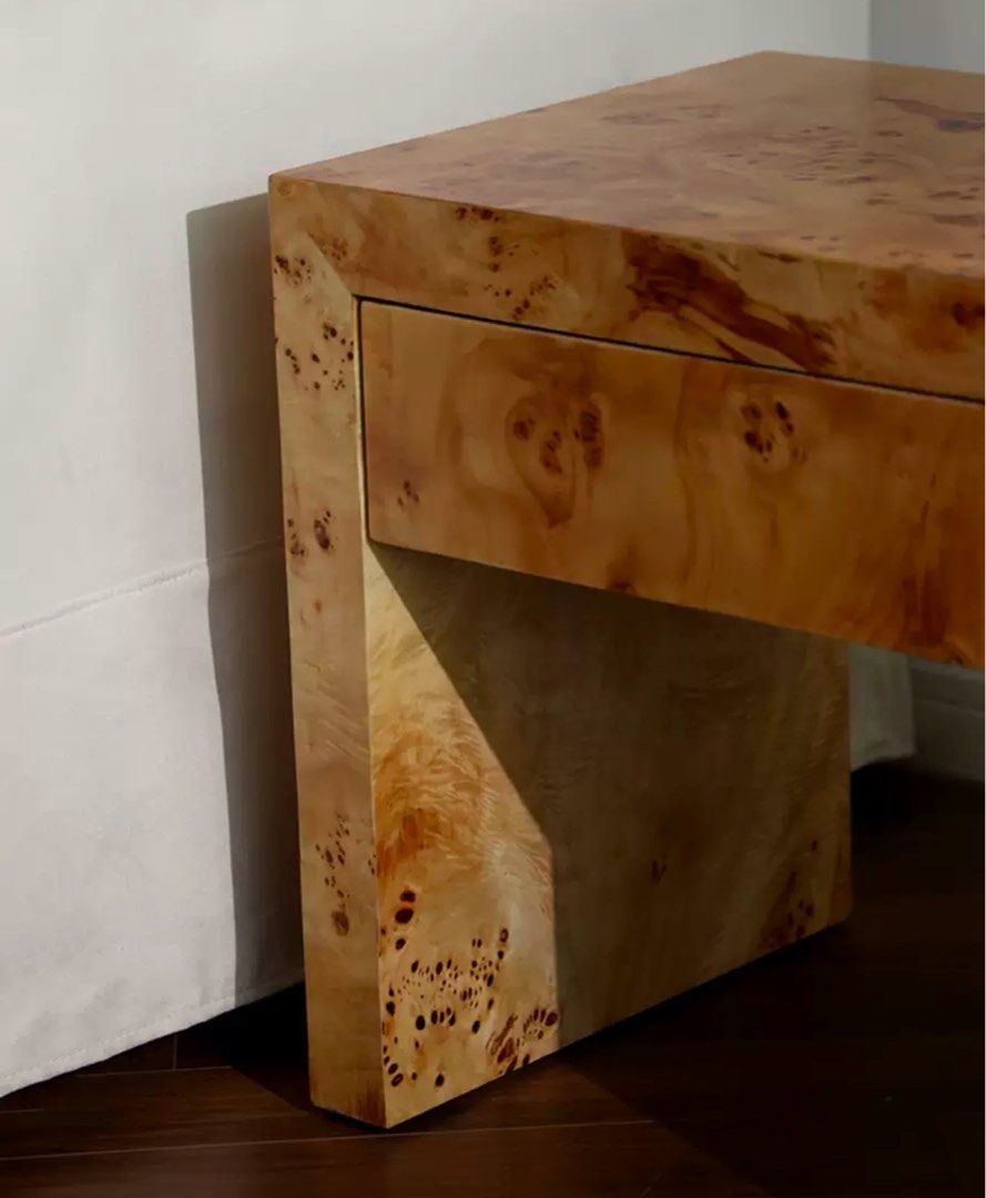 BRAYNE Wabi Sabi Solid Wood Bedside Table