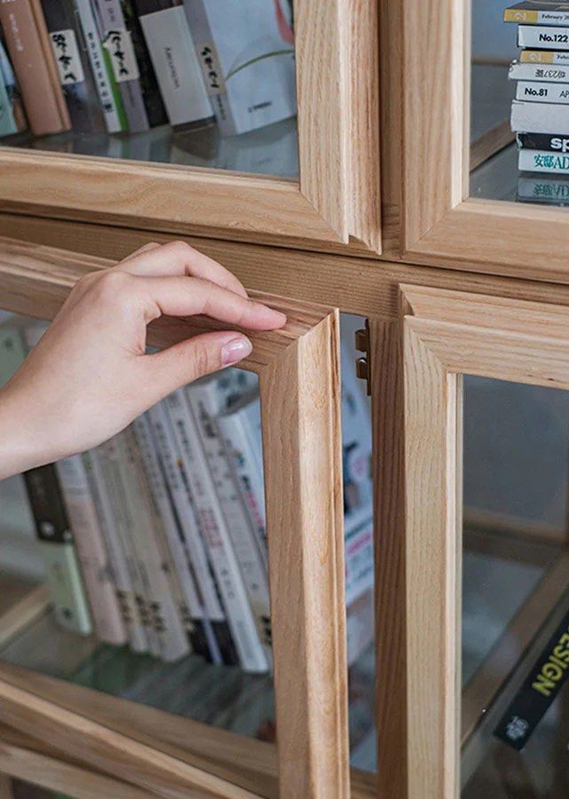 DANBY Solid Wood and Glass Display Cabinet